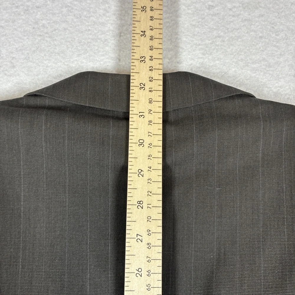 Vintage 90s Giorgio Armani Le Collezioni Brown Pinstripe Blazer Suit Jacket 42R